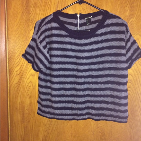 Crop stripe sweater 🔴