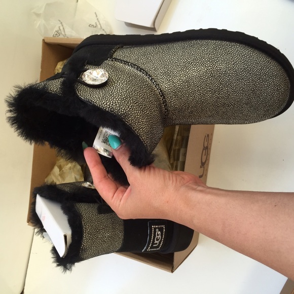 Ugg authentic sting bling Swarovski boots Sz 11 - Picture 2 of 4