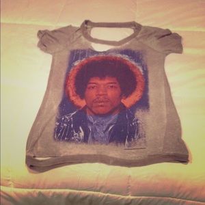 Jimmy Hendrix distressed Planet Blue shirt