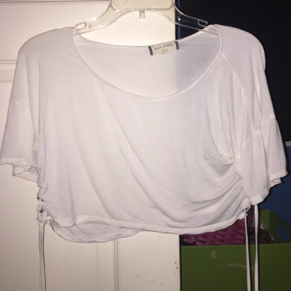 White crop top