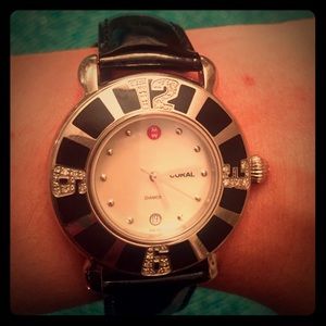 Sold! Michele Coral Diamond Watch