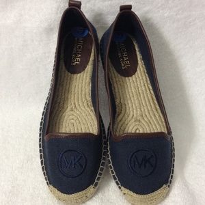Authentic Keli esparadrille mk canvas slide