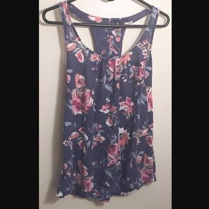 American Eagle Outfitters floral tank top - Blue