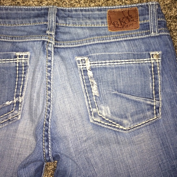 BKE Stella straight stretch jeans light wash