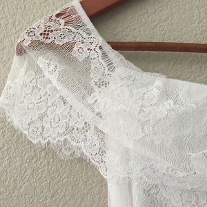 White Lace Mini Dress (XS)