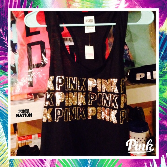 VS Pink Bling Crop Top