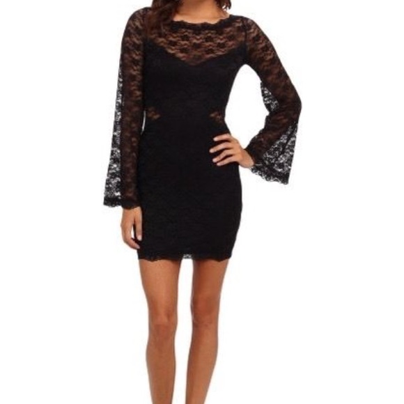 Free People Black Lace Dress - Picture 3 of 4