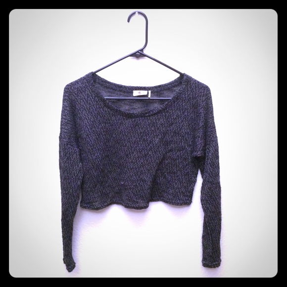 Olive Green Crop Sweater