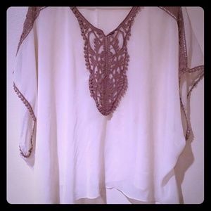Cream blouse