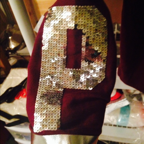 VS Pink Maroon Bling Limited Edition Crew - Picture 2 of 4