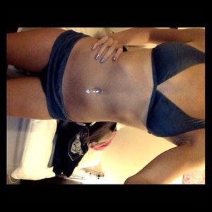 HURLEY bikini top size medium bottoms size large