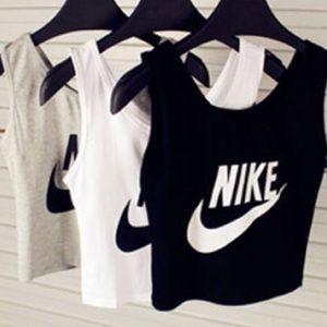 Nike crop top white only