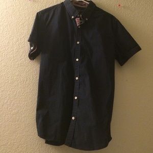 Dark blue button up