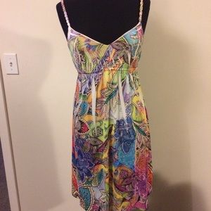 🌴S-Twelve Super Colorful Paisley Dress