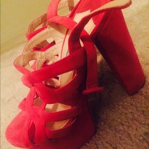 Prada hot pink heels