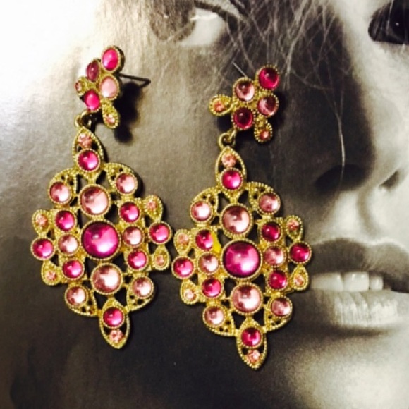 Earrings pink - Picture 3 of 3