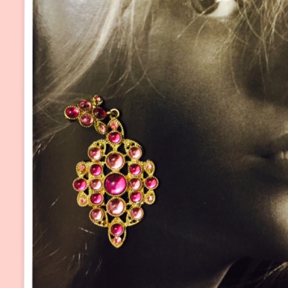 Earrings pink - Picture 2 of 3