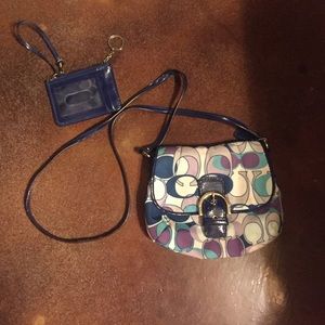 Coach cross body and small Wristlet
