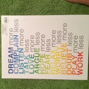 Canvas with a quote on it