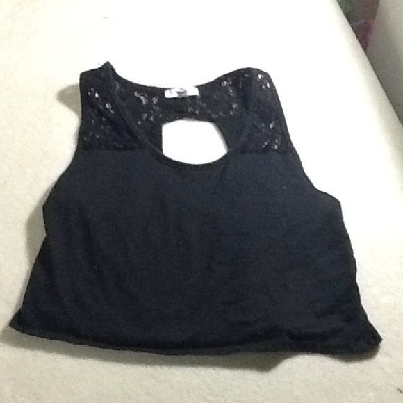 Black crop top