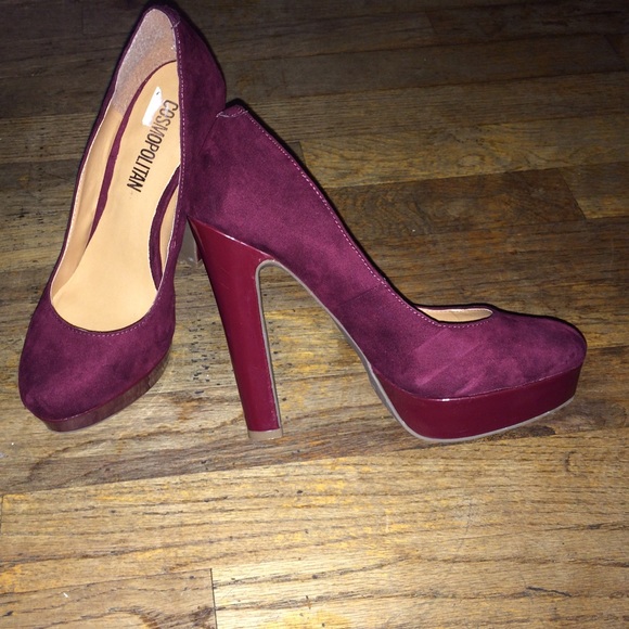 Burgundy heels