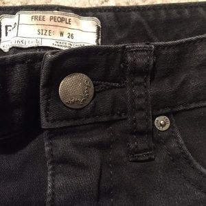 Free people black skinny jeans!