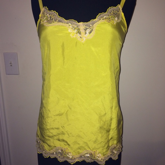 Express Silk Cami With Lace