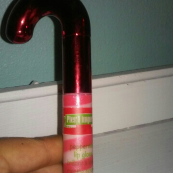 Candy cane peppermint lip gloss