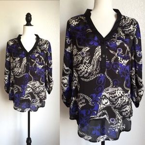 🎉😊Multi Printed Blouse