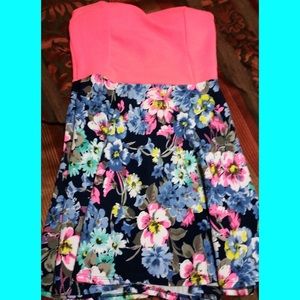 Strapless summer dress