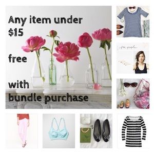 Items Under $15 Are Free w/ a Bundle Purchase!! 💕
