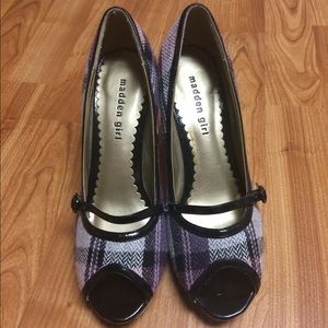 Plaid heels