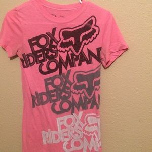 Neon pink fox shirt