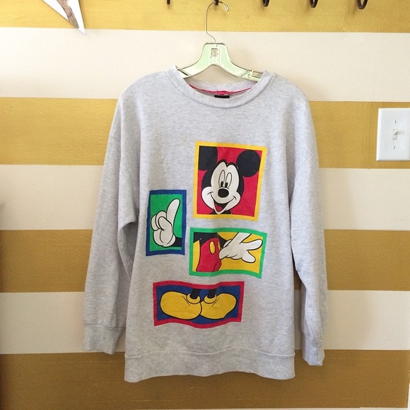 Vintage Sweaters - Vintage Mickey Mouse Oversized Sweater