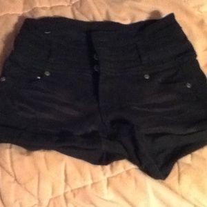 Black high waisted shorts