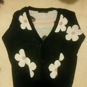 Ark & co Daisy Print cardigan