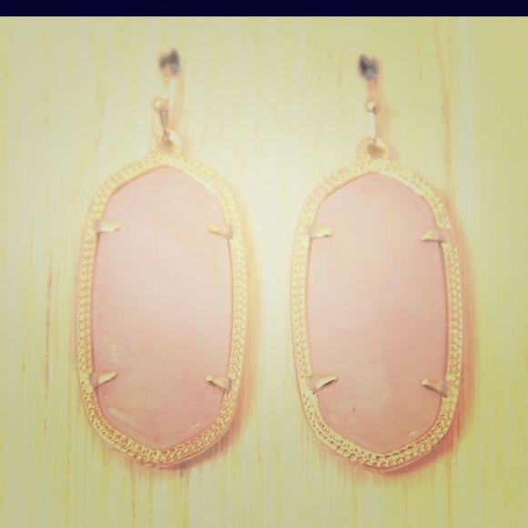 Kendra Scott Rose Quartz "Danielle" Earrings