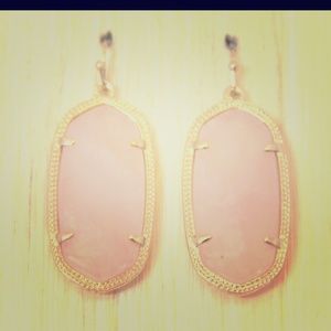 Kendra Scott Rose Quartz "Danielle" Earrings