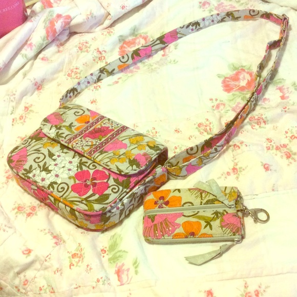 Vera Bradley Handbags - Vera Bradley crossbody purse with matching wallet