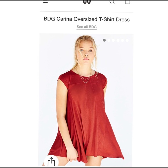 BDG Carina Oversized T-Shirt Dress