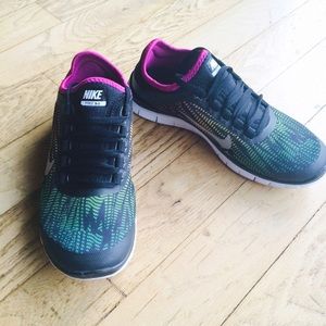 Womens Nike Free 3.0 V5 PNT - Multi-Color/Black