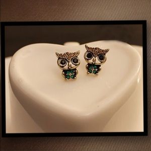 Cute little owl earrings