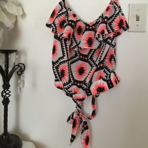 Very cute summer top with bow tight in the back