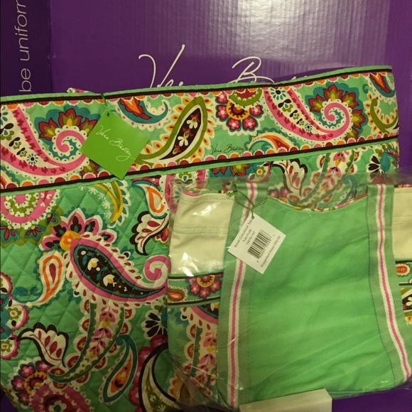 Vera Bradley Grand Tote; Small Color Block Tote