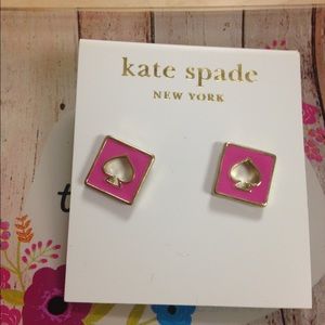 Pink spade Kate spade earrings