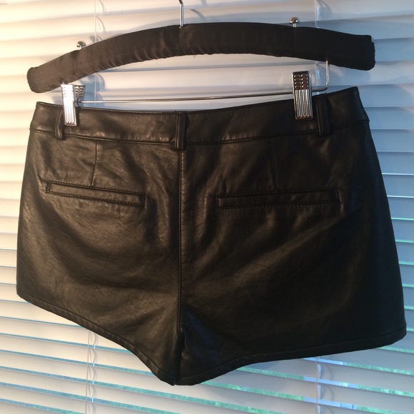Forever21 Faux Leather shorts with studs - Picture 3 of 4