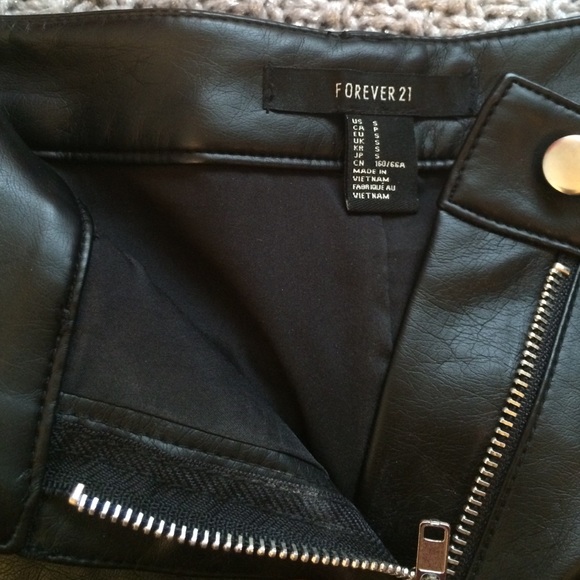 Forever21 Faux Leather shorts with studs - Picture 4 of 4