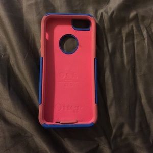 iPhone 5 blue/ pink otter box commuter series