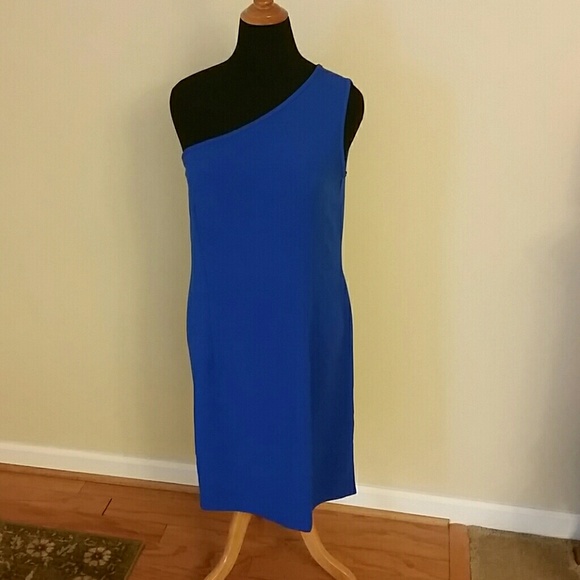 RESERVED -ONE SHOULDER KNIT DRESS