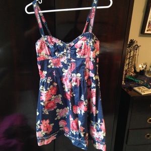 Rose floral summer dress